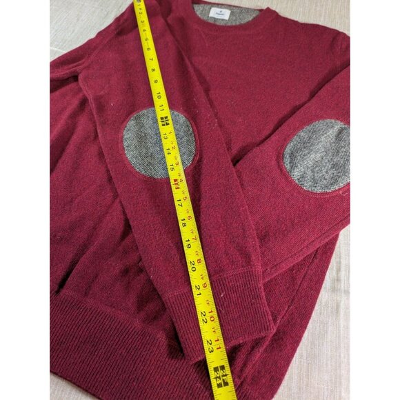 Scappino Sweater Men's Size L Red  Wool Blend Luxury Made In Italy - Picture 3 of 9
